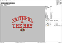 Faithful Text 1502 Embroidery File 6 sizes