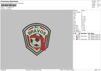 Bravos Embroidery File 6 sizes