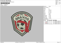 Bravos Embroidery File 6 sizes