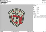 Bravos Embroidery File 6 sizes