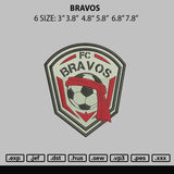 Bravos Embroidery File 6 sizes