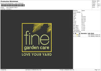 Fine Garden C Embroidery File 6 sizes