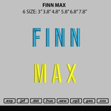 Finn Max Embroidery File 6 sizes