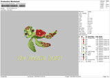 Fin Noggin Embroidery File 6 sizes