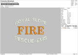 Fire Royal S Embroidery File 6 sizes