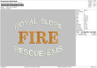 Fire Royal S Embroidery File 6 sizes