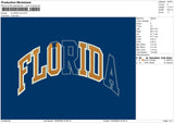 Florida V2 Embroidery File 6 sizes