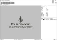 Four Seasons Embroidery File 6 sizes