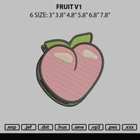 Fruit V1 Embroiery File 6 sizes