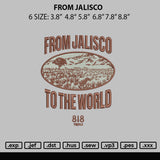 From Jalisco Embroidery File  6 sizes