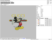 Gucci Mickey Embroidery