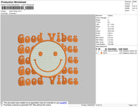 Good Vibes Smile Embroidery