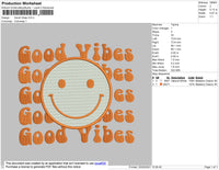 Good Vibes Smile Embroidery