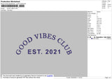 Good Vibes Embroidery