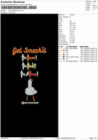 Get Smackd Embroidery File 6 sizes