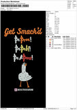 Get Smackd Embroidery File 6 sizes