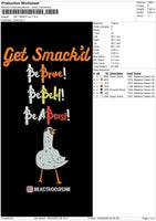 Get Smackd Embroidery File 6 sizes