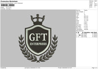 Gft Embroidery File 6 sizes