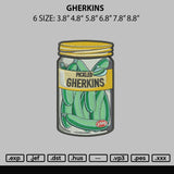 Gherkins Embroidery File 6 sizes