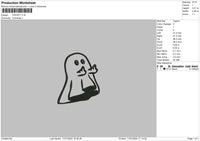Ghost002 Embroidery File 6 sizes