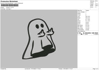 Ghost002 Embroidery File 6 sizes