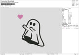 Ghost001 Embroidery File 6 sizes