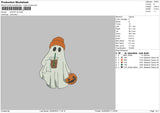 Ghost V6 Embroidery File 6 sizes