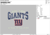 Giant Ny Embroidery File 6 sizes