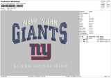 Giant Ny Embroidery File 6 sizes