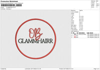 glammhair Embroidery