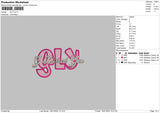 Glytext Embroidery File 6 sizes