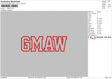 Gmaw Embroidery File 6 sizes