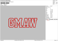 Gmaw Embroidery File 6 sizes