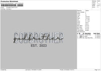 Godbrother Embroidery File 6 sizes