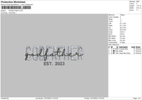 Godfather Embroidery File 6 sizes