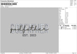 Godfather Embroidery File 6 sizes