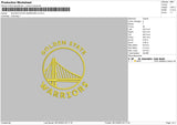 Golden State Embroidery File 6 sizes