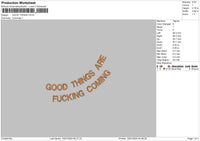 Goodtext Embroidery File 6 sizes