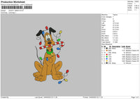 Goofy Xmas 23 Embroidery File 6 sizes