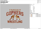 Gophers Embroidery File 6 sizes