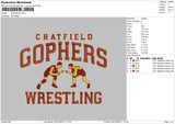 Gophers Embroidery File 6 sizes