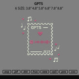 Gpts Embroidery File 6 sizes