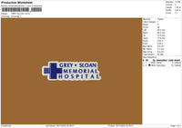 Grey Sloan Embvroidery File 6 sizes