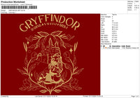 Griffindor 0711 Embroidery File 6 sizes