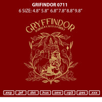 Griffindor 0711 Embroidery File 6 sizes