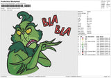 GRINCH BLA BLA Embroidery