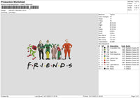 Grinchfriends Embroidery File 6 sizes