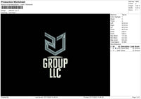 Group Llc Embroidery File 6 sizes