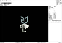 Group Llc Embroidery File 6 sizes