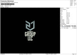 Group Llc Embroidery File 6 sizes